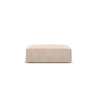 POUF Kaelle aus Chenille-Stoff beige - Beige, Textil (80/38/100cm) - Micadoni