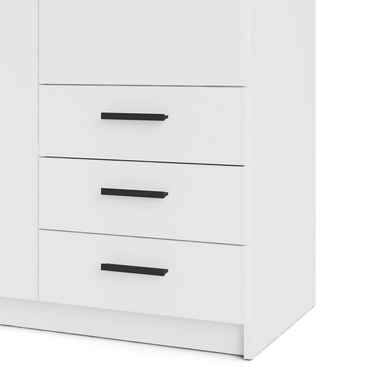 KLEIDERSCHRANK weiß - Weiß, Holzwerkstoff (99/201/50cm) - ebuy24