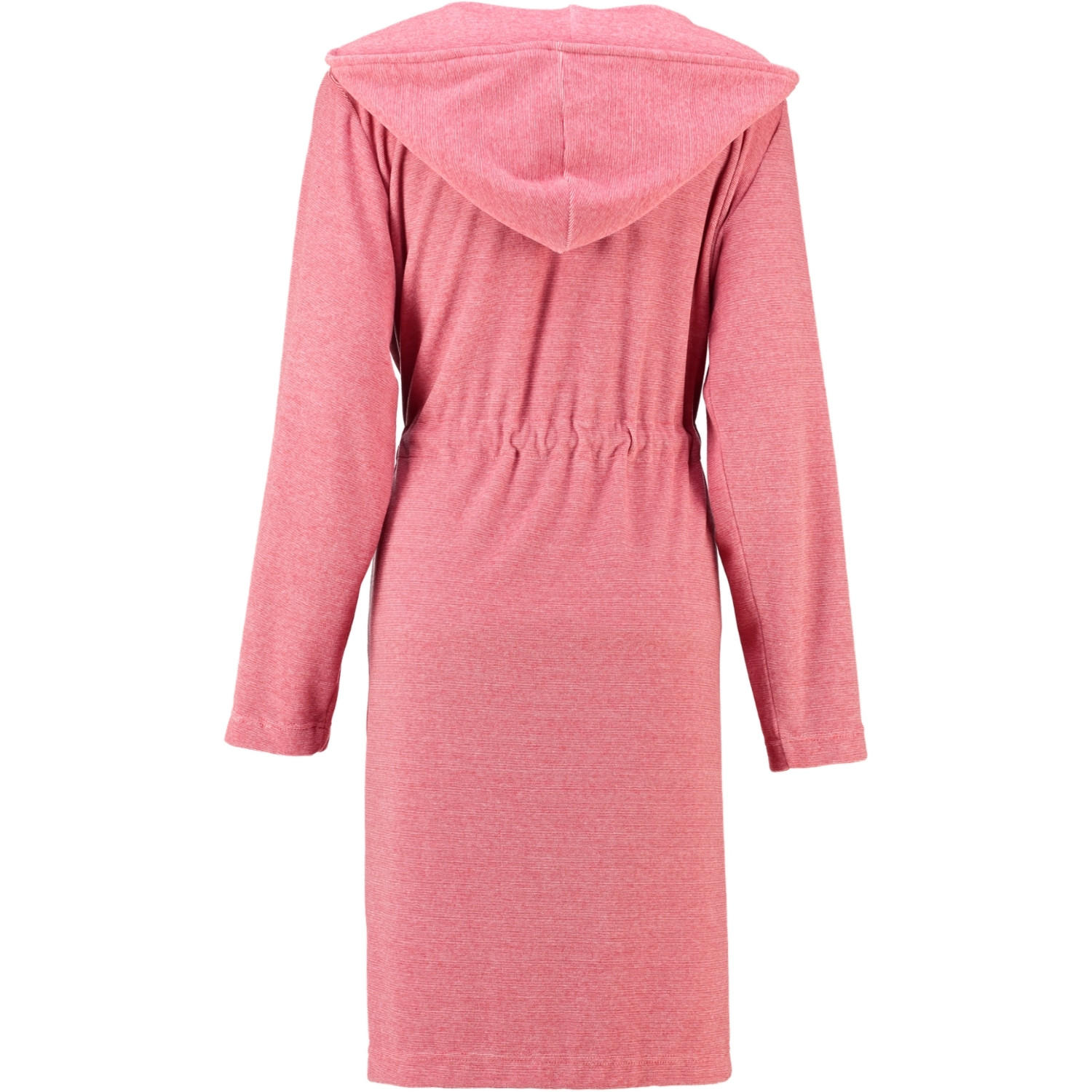 BADEMANTEL DAMEN KURZMANTEL MIT KAPUZE 817 KORALLE - 22 - Rot, Textil (XSnull) - Cawoe