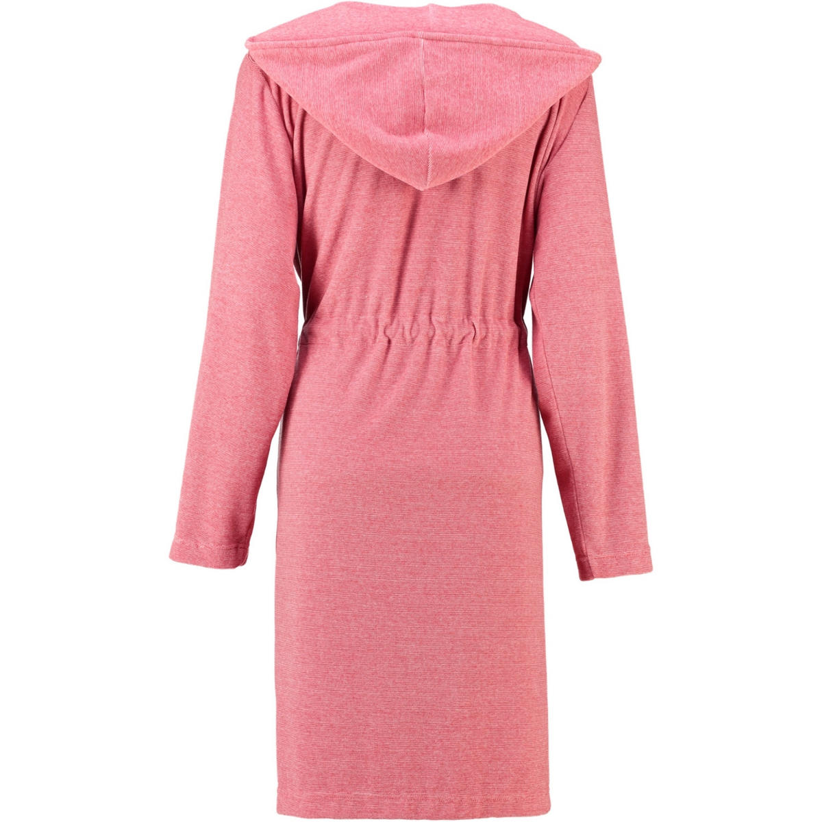 BADEMANTEL DAMEN KURZMANTEL MIT KAPUZE 817 KORALLE - 22 - Rot, Textil (XSnull) - Cawoe