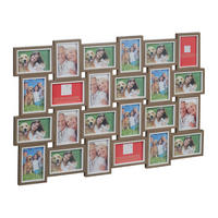 BILDERRAHMEN-COLLAGE - Braun, Holzwerkstoff/Kunststoff (91/61.5/2cm) - Relaxdays