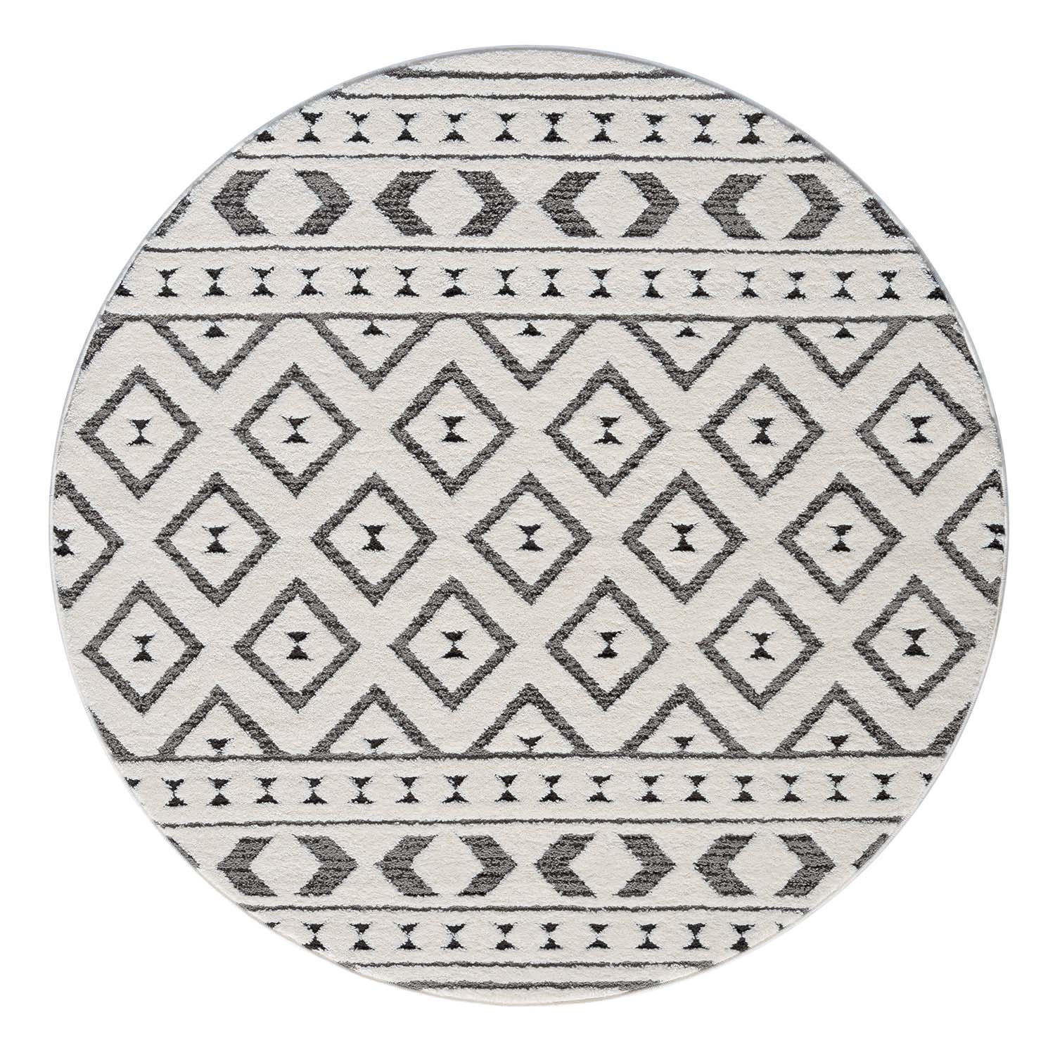 KURZFLOR-TEPPICH Lounge 9999 Grau 200 cm Rund - Grau, Textil (200/200cm) - carpet city