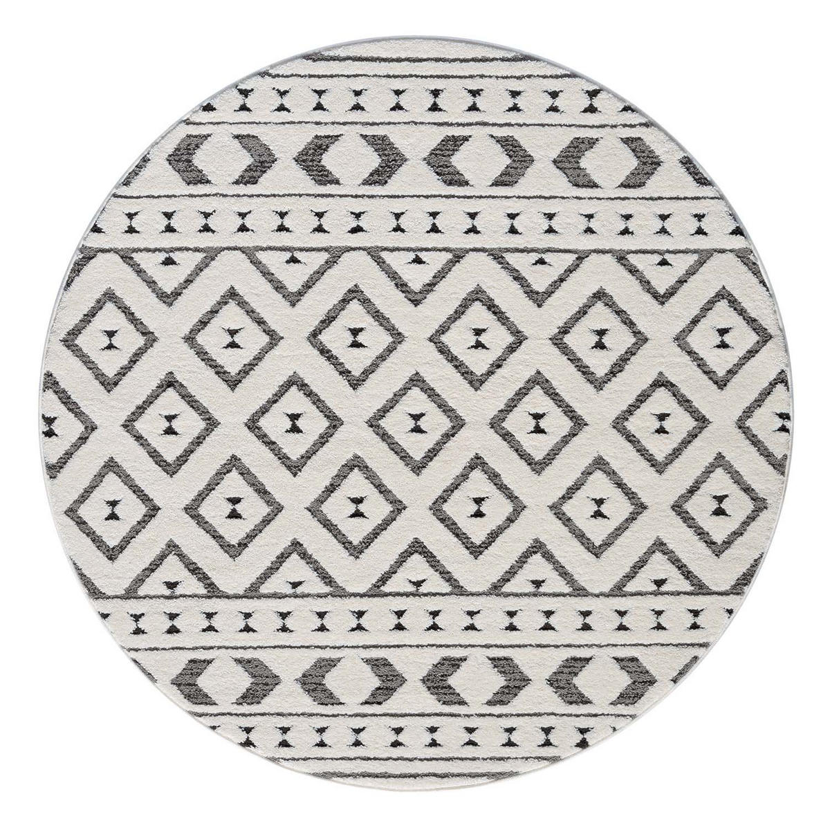 KURZFLOR-TEPPICH Lounge 9999 Grau 200 cm Rund - Grau, Textil (200/200cm) - carpet city