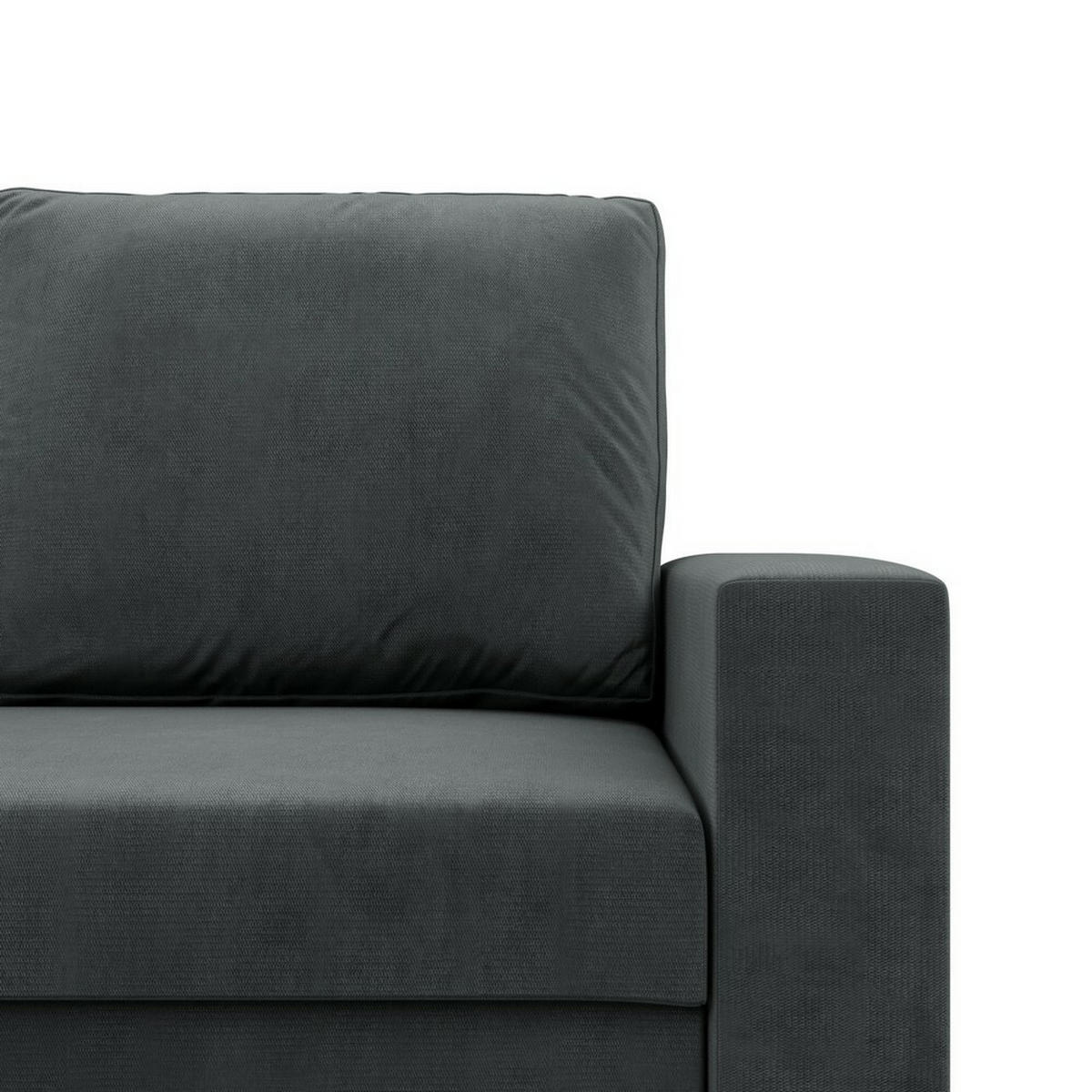 SOFA Neo mit gerader Armlehnen dunkelgrau - Dunkelgrau, Textil (220/92/92cm) - SIMKAM Furniture