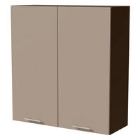HÄNGESCHRANK Brerra W4/90 Lava / RAL 1019 graubeige Matt 90 / 32,5 / 96cm - Dunkelgrau/Graubraun, Holz/Holzwerkstoff (90/96/32.5cm) - Feldmann-Wohnen