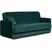 SOFA PORTO Schlaffunktion Ausziehbar Flaschengrün - Grün, Holz/Textil (198/88/86cm) - makarowski meble
