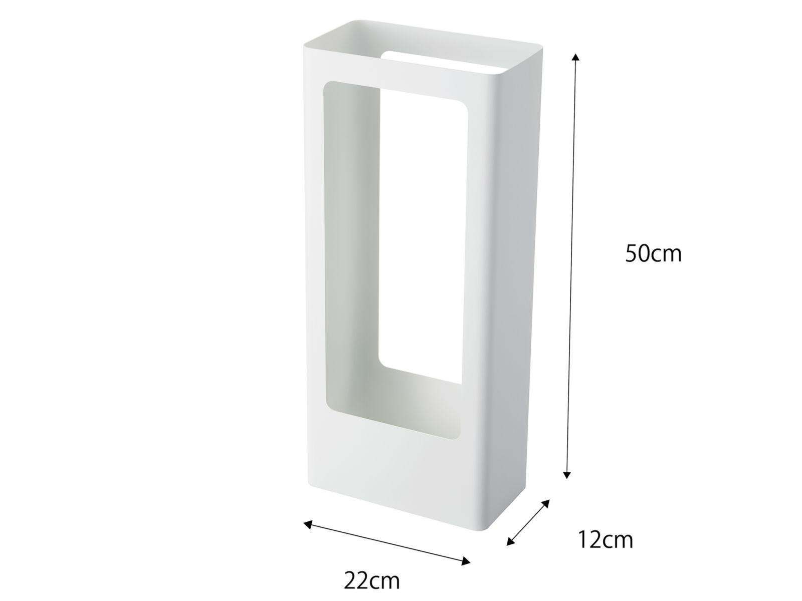 SCHIRMSTÄNDER Tower weiß12/22/50 cm - Weiß, Metall (22/44/12cm) - Yamazaki