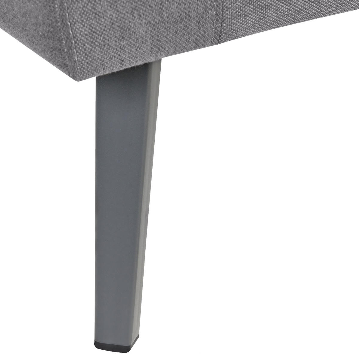 GARTENSOFA 3-Sitzer grau linke Seite modular Loretello - Grau, Textil (243/70/76cm) - Beliani