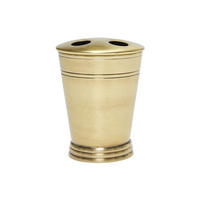 ZAHNBÜRSTENHALTER aus Messing mit goldenem Finish - Goldfarben, Metall (9/13/9cm) - Signature