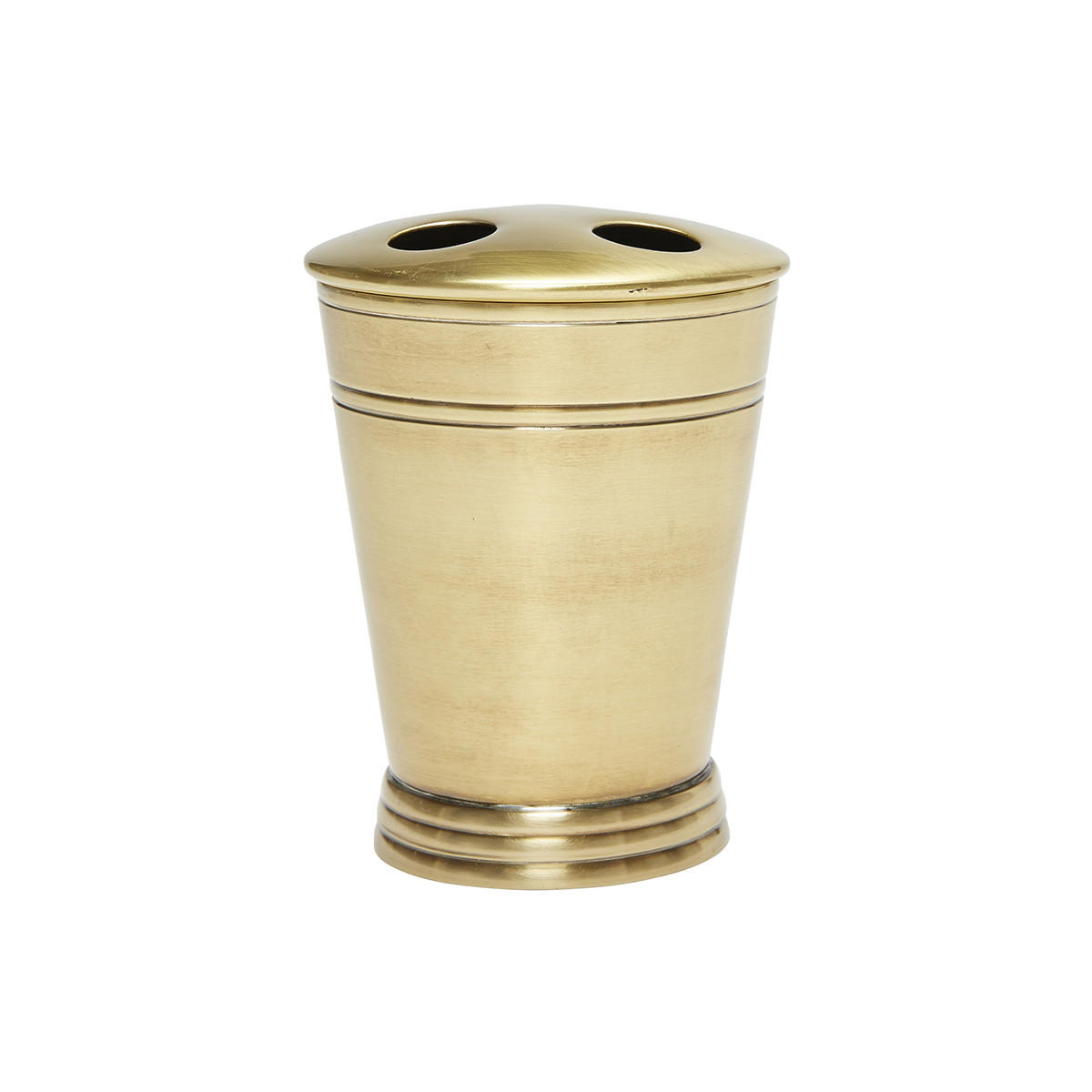 ZAHNBÜRSTENHALTER aus Messing mit goldenem Finish - Goldfarben, Metall (9/13/9cm) - Signature