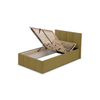 POLSTERBETT Dalas Avocado 120 x 200 x 40 cm Bettkasten Mit hochwertiger Matratze H2 (bis 100 kg) und Lattenrost - Grün, Holz (120/200cm) - Halmon Schlafkomfort Betten 