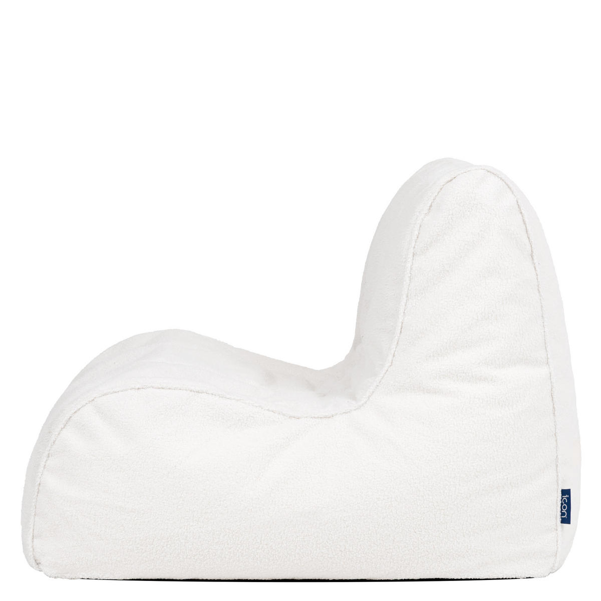 SITZSACK aus Boucle Swoop - Creme, Textil (82/74/92cm) - icon