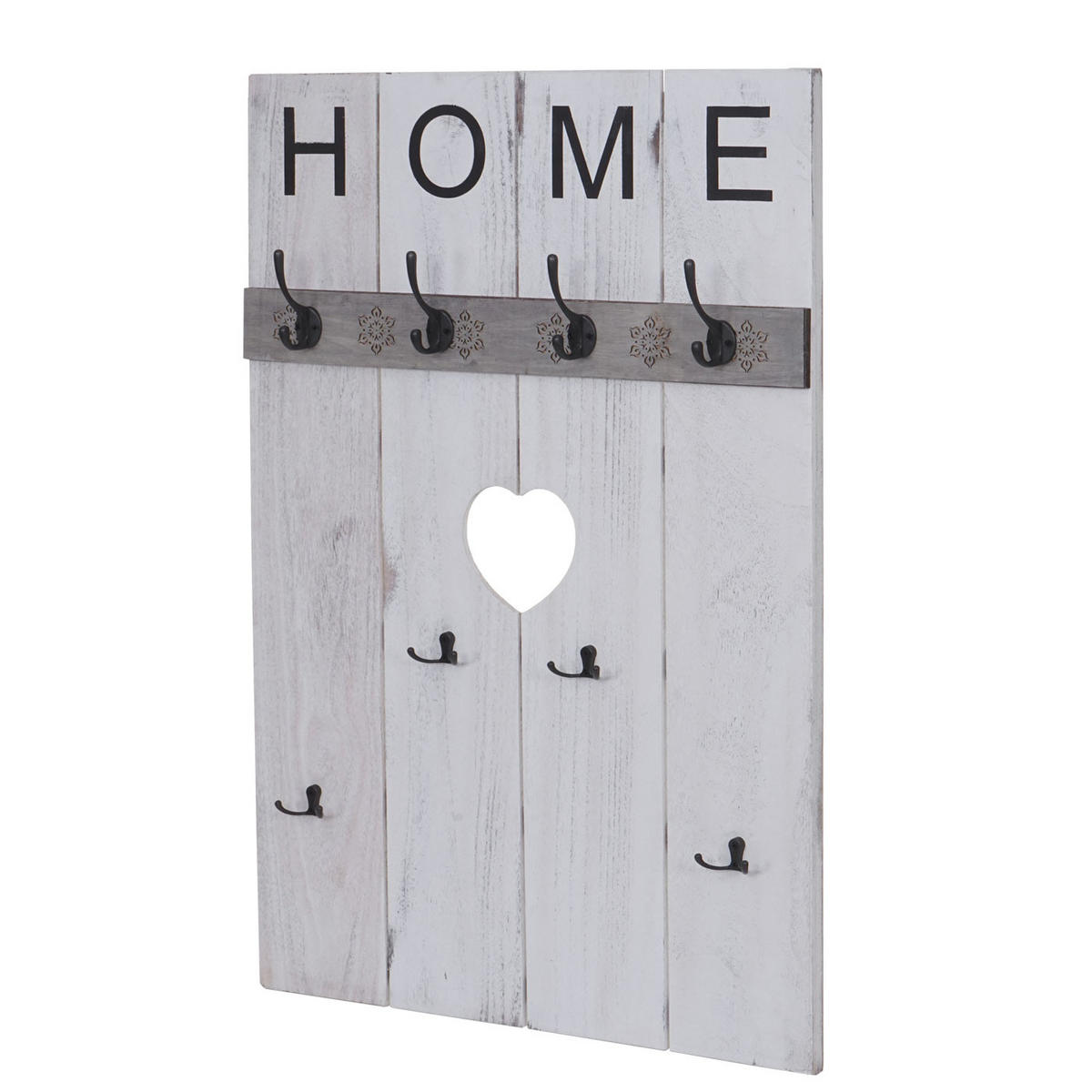 WANDGARDEROBE HOME SHABBY-LOOK Cremeweiß - Weiß, Holz (60/91/8cm) - MCW