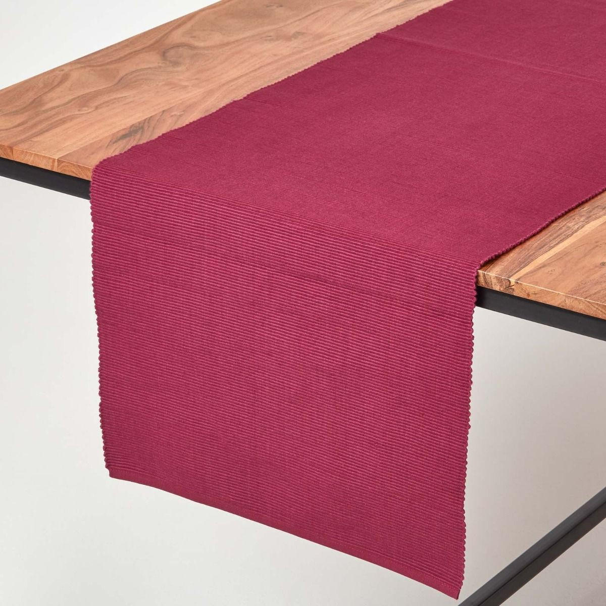 TISCHLÄUFER weinrot 44/178 cm, 100% Baumwolle - Weinrot, Textil (44/178cm) - Homescapes