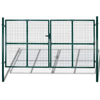 GARTENGITTER Für Tor Zaun Tür Und Wand 300/175 Cm - Grün, Metall (306/225cm) - vidaXL
