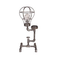 SOLAR-LEUCHTE Celle Stahl Antik-Silber 56,5x21x23cm - Silberfarben, Metall (23/21/56.5cm) - DELUKE