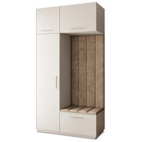 GARDEROBENSCHRANK REMA 120/240/60 cm Modern Garderobe-Set Kaschmir - Kaschmir/Beige, Holzwerkstoff (120/240/60cm) - MASSENO