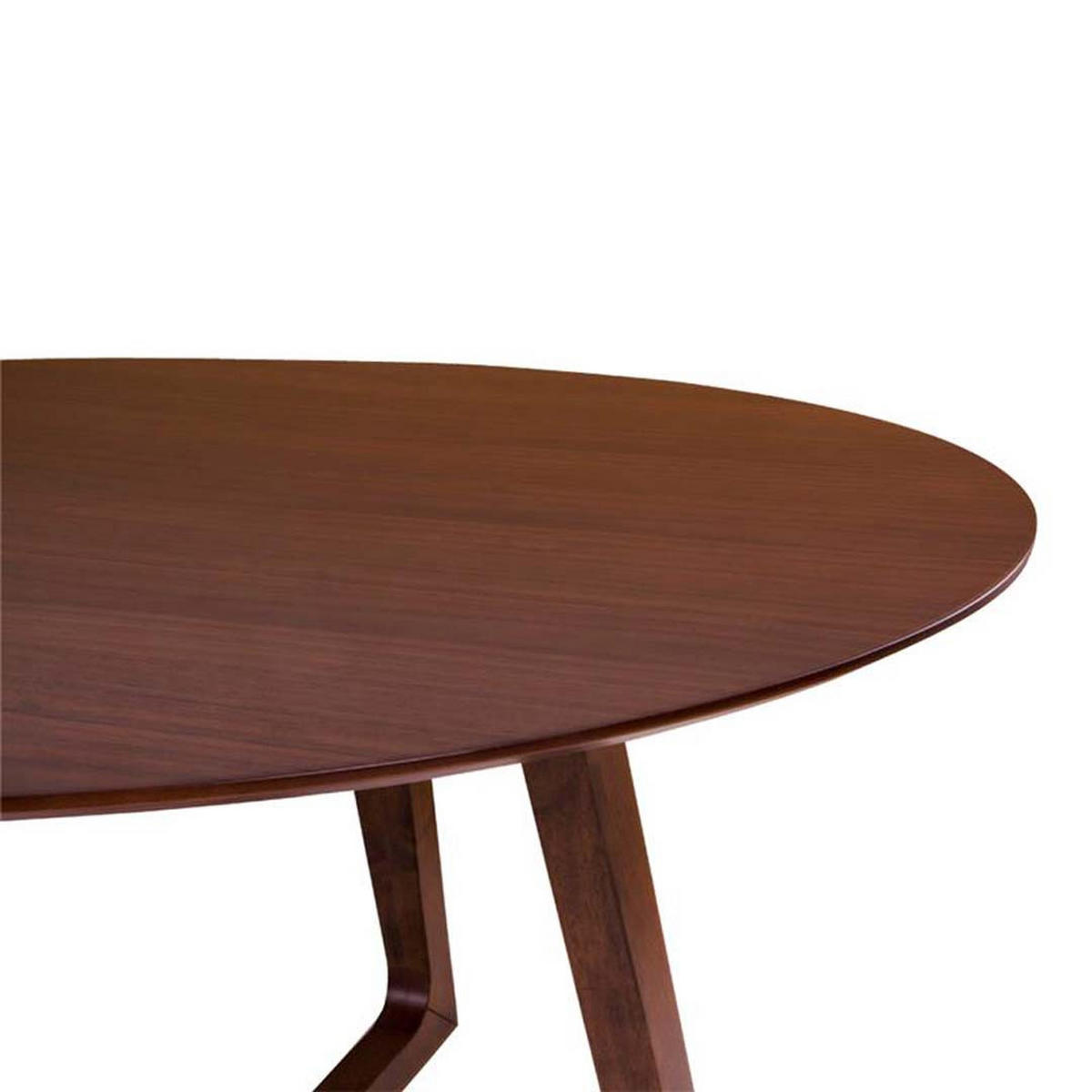 ESSTISCH Ø137 cm Wallnuss Dekor - Braun, Holzwerkstoff (137/137/76cm) - ebuy24