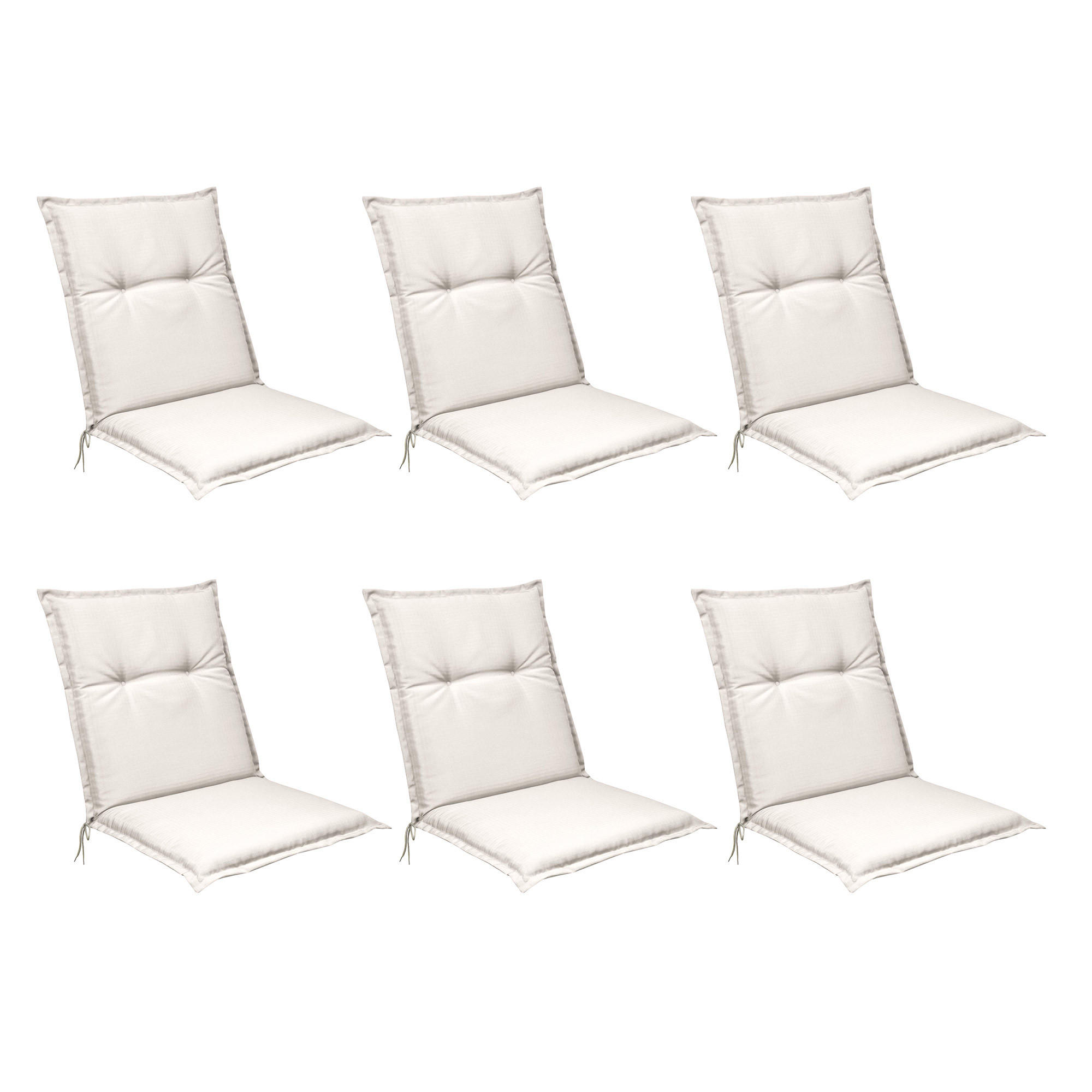 NIEDERLEHNERAUFLAGE Flair NL 100/50/8cm Natur (6tlg) - Naturfarben, Textil (50/6/100cm) - Beautissu 