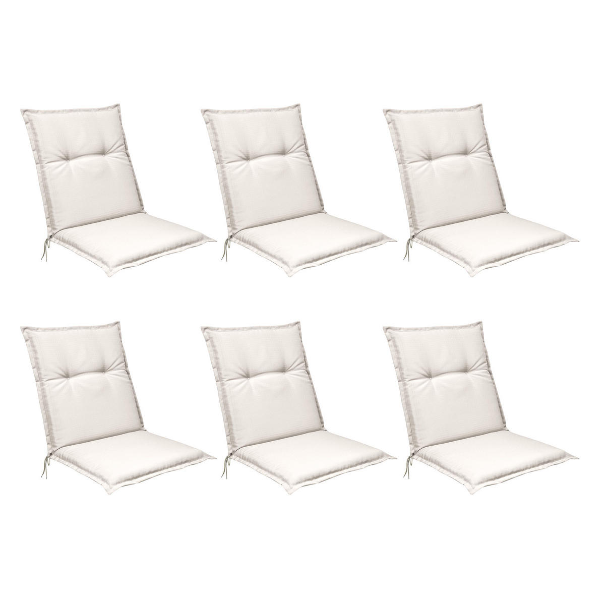 NIEDERLEHNERAUFLAGE Flair NL 100/50/8cm Natur (6tlg) - Naturfarben, Textil (50/6/100cm) - Beautissu 