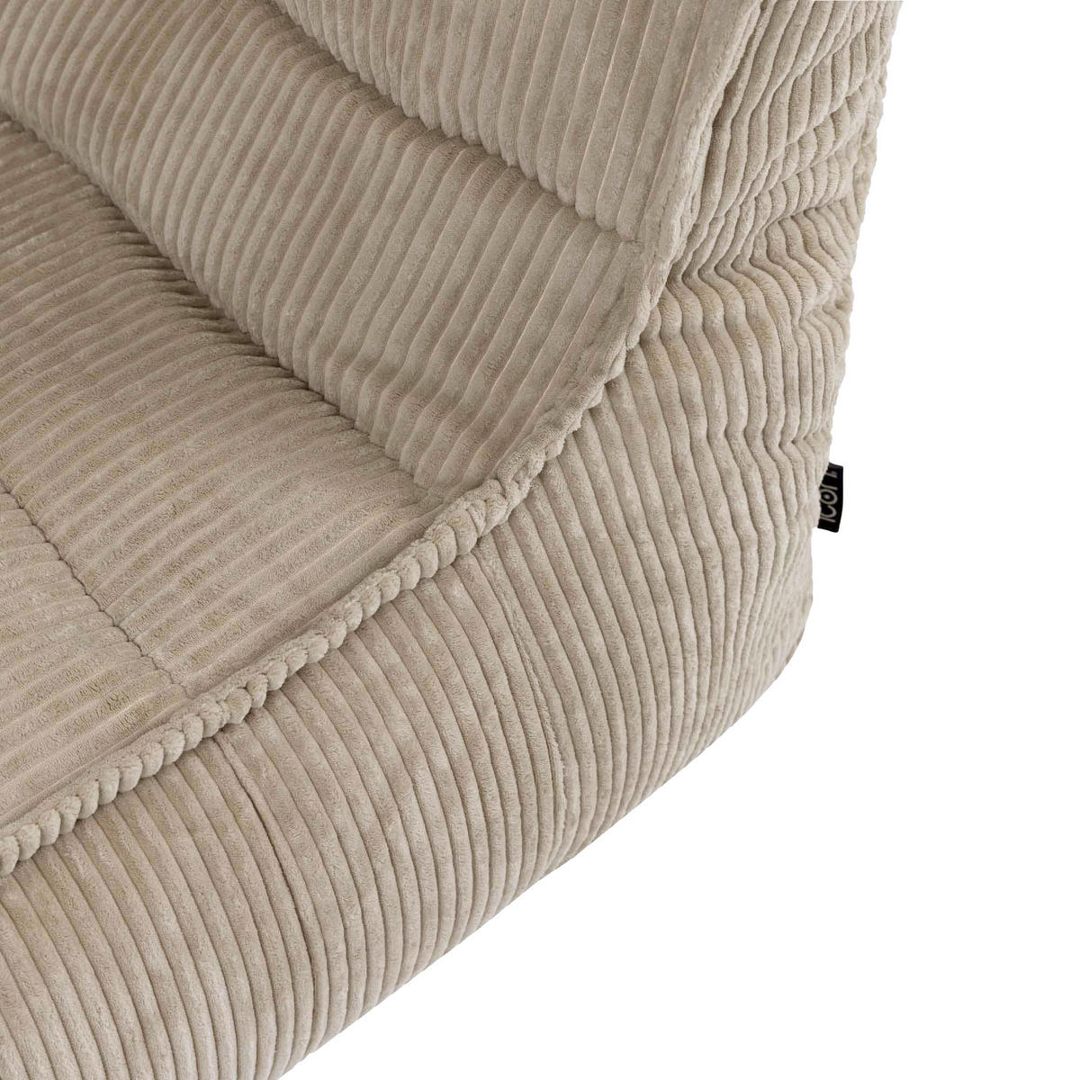 SITZSACK Liege Dolce Cord - Beige, Textil (75/75/96cm) - icon