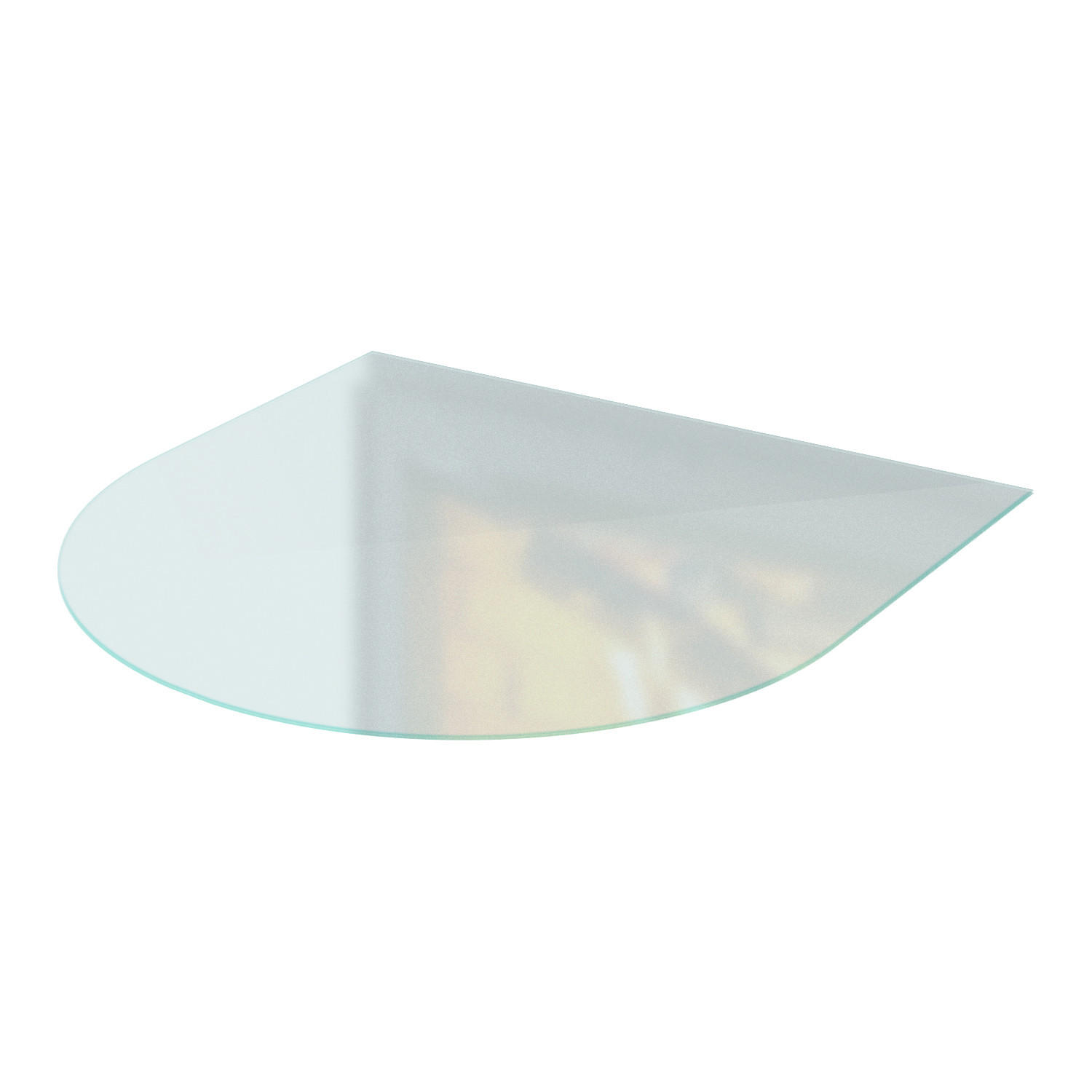 TULUP SKLENĚNÁ PODLOŽKA pod kamna 100x100 cm – mléčné sklo