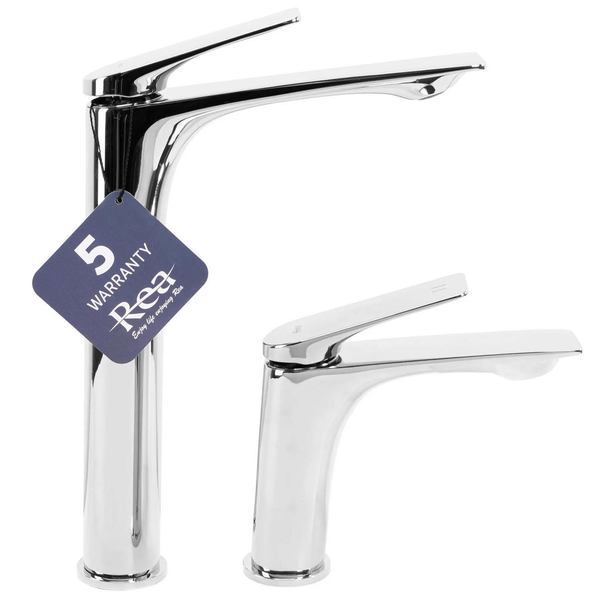 WASCHBECKENARMATUR Rea Avalon Chrome High - Chromfarben, Metall (4.2/30.5/20cm) - REA