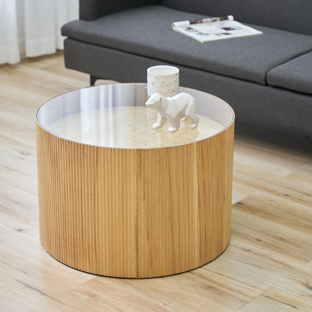 BEISTELLTISCH CARLA Natur - Beige, Holzwerkstoff (59/59/39cm) - SVITA