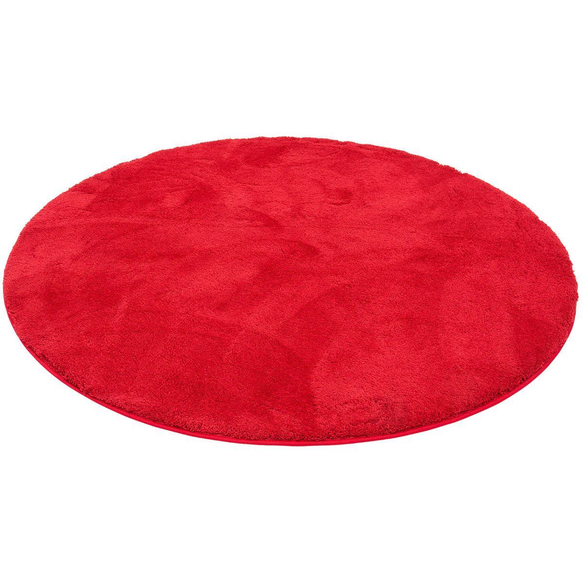 SUPER SOFT KINDER HOCHFLOR TEPPICH SILKY KIDS RUND - Rot, Textil (200/200cm) - Pergamon