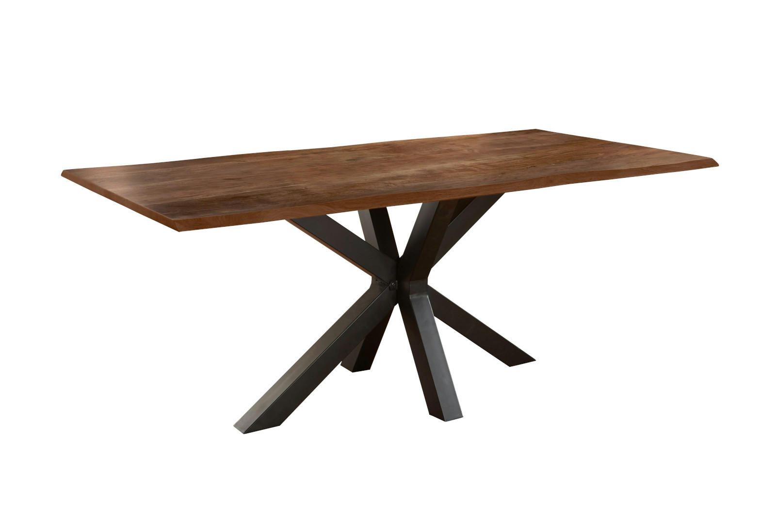ESSTISCH FELINA - Schwarz/Braun, Holz/Metall (80/140/76cm) - SAM
