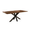 ESSTISCH FELINA - Schwarz/Braun, Holz/Metall (80/140/76cm) - SAM