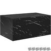 COUCHTISCH Lasley,90 x 50 x 40 cm,Marmor Optik schwarz - Schwarz, Holz (50/90/40cm) - tectake
