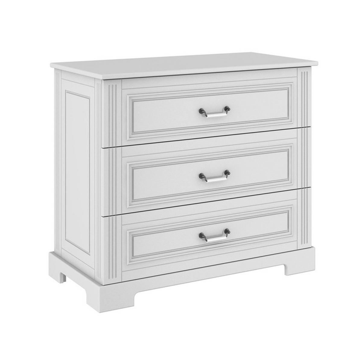 DĚTSKÁ KOMODA Bílá - bílá, kompozitní dřevo (102/90/51cm) - Petits-meubles