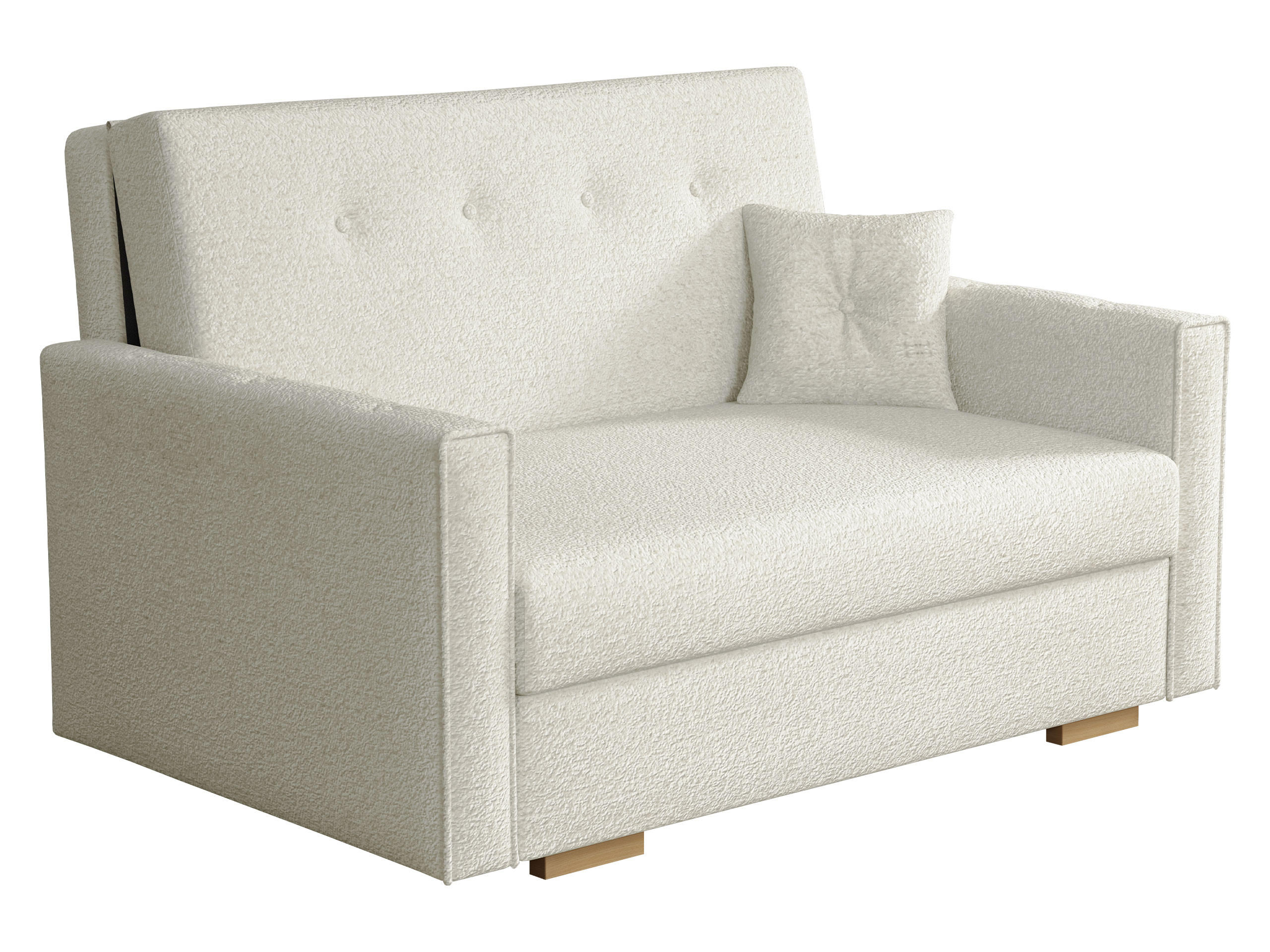 SCHLAFSOFA Viva Sonic II - Schwarz/Naturfarben, Holz/Textil (133/85/100cm) - MIRJAN24