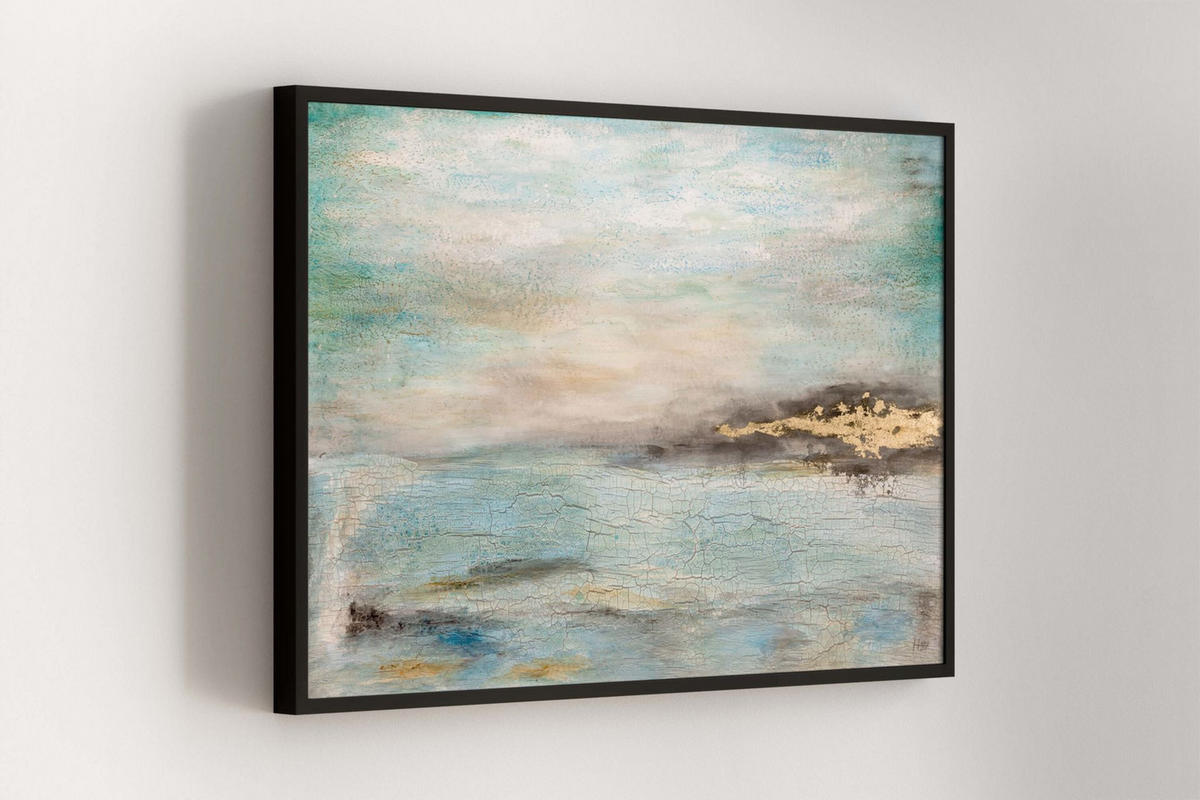 OLEJOMAĽBA 120/80 cm, Zvieratá - modrá, drevo/textil (120/80cm) - KUNSTLOFT