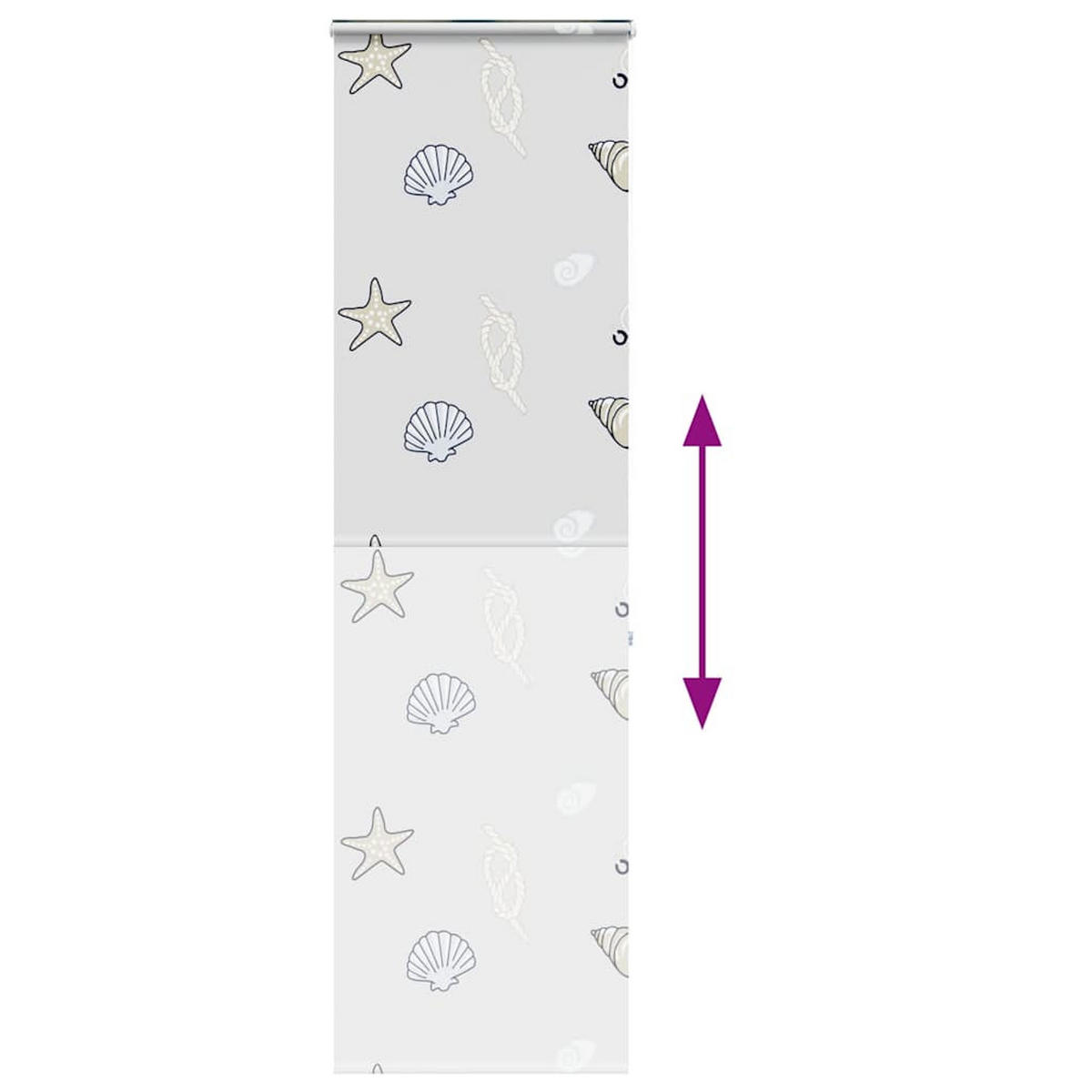DUSCHVORHANG für Dusche Stoff Breite 66 cm - Weiß, Kunststoff (70/240cm) - MCBOSON