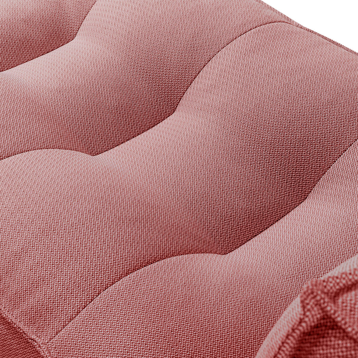 GARTENLIEGE LOVIA Sonnenliege, Rot/Weiß - Rot, Textil (90/82/174cm) - KONSIMO®