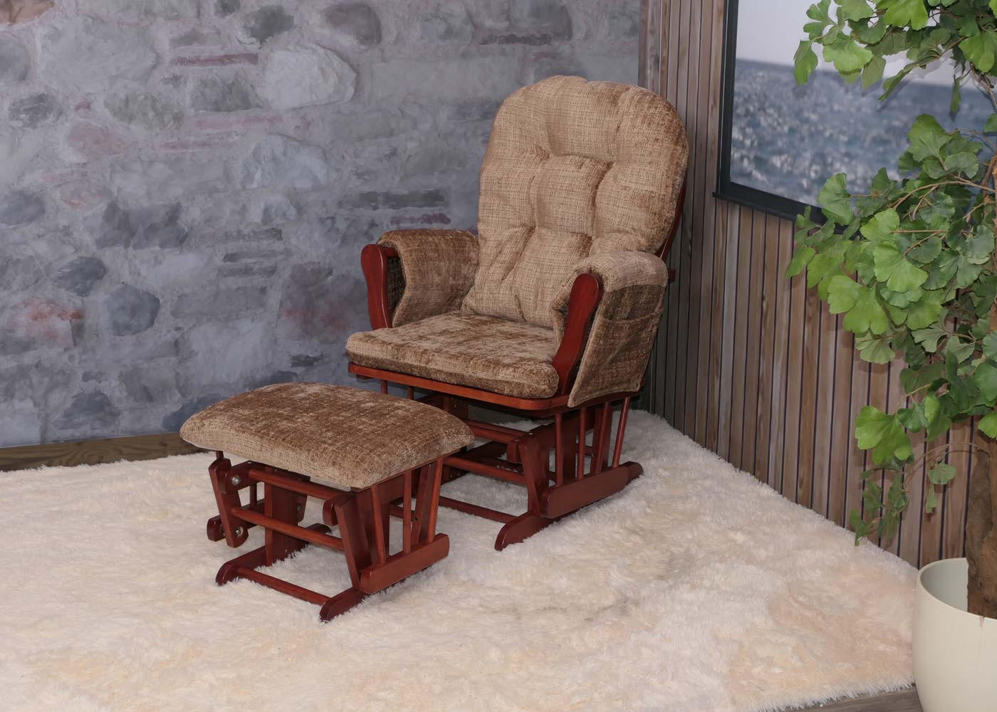 RELAXSESSEL Braun - Braun, Textil (75/100/71cm) - MCW