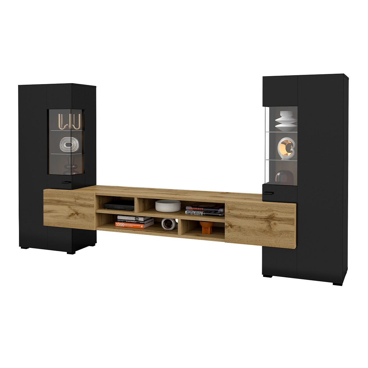 TODO - Schwarz, Holzwerkstoff (270/143/45cm) - Petits-meubles