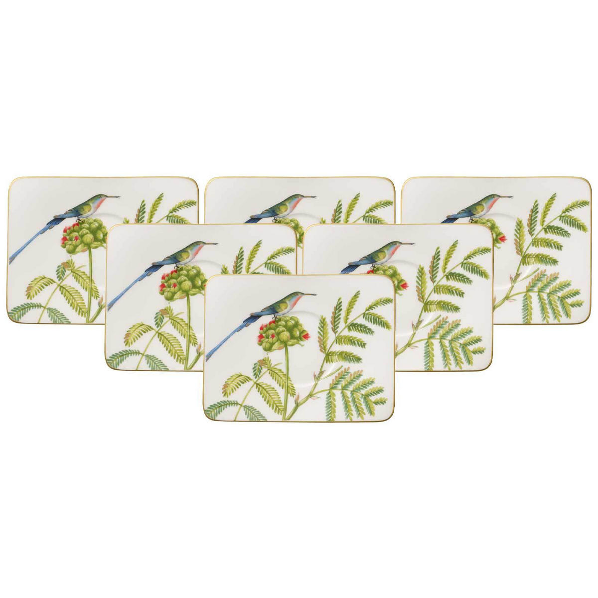 KAFFEEUNTERTASSEN Amazonia bunt 17 x 14 cm 6er Set - Multicolor, Keramik (1cm) - Villeroy & Boch