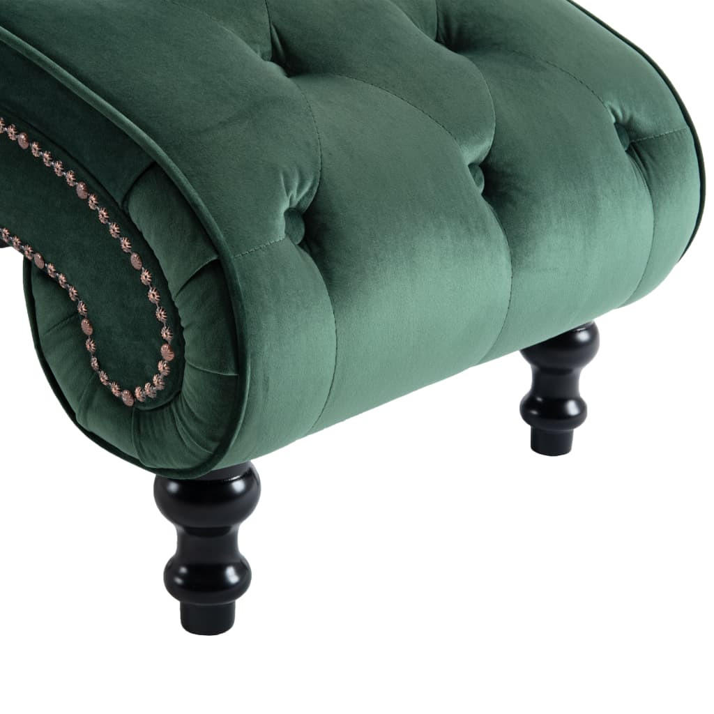 vidaXL Chaiselongue Grün 145x77x52 cm