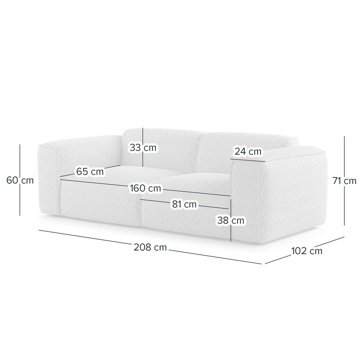 2-SITZER SOFA - Schwarz/Grün, Kunststoff/Textil (220/71/102cm) - home24