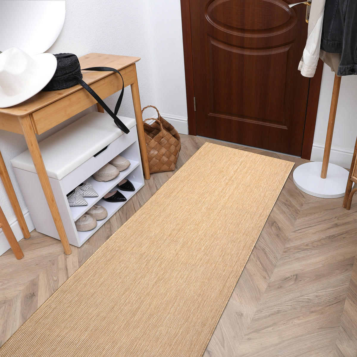 KOBEREC, behúň SISAL SION A5165A Melange ploché tkanie prírodný 60/250 cm - béžová, textil (60/250cm) - rugsX