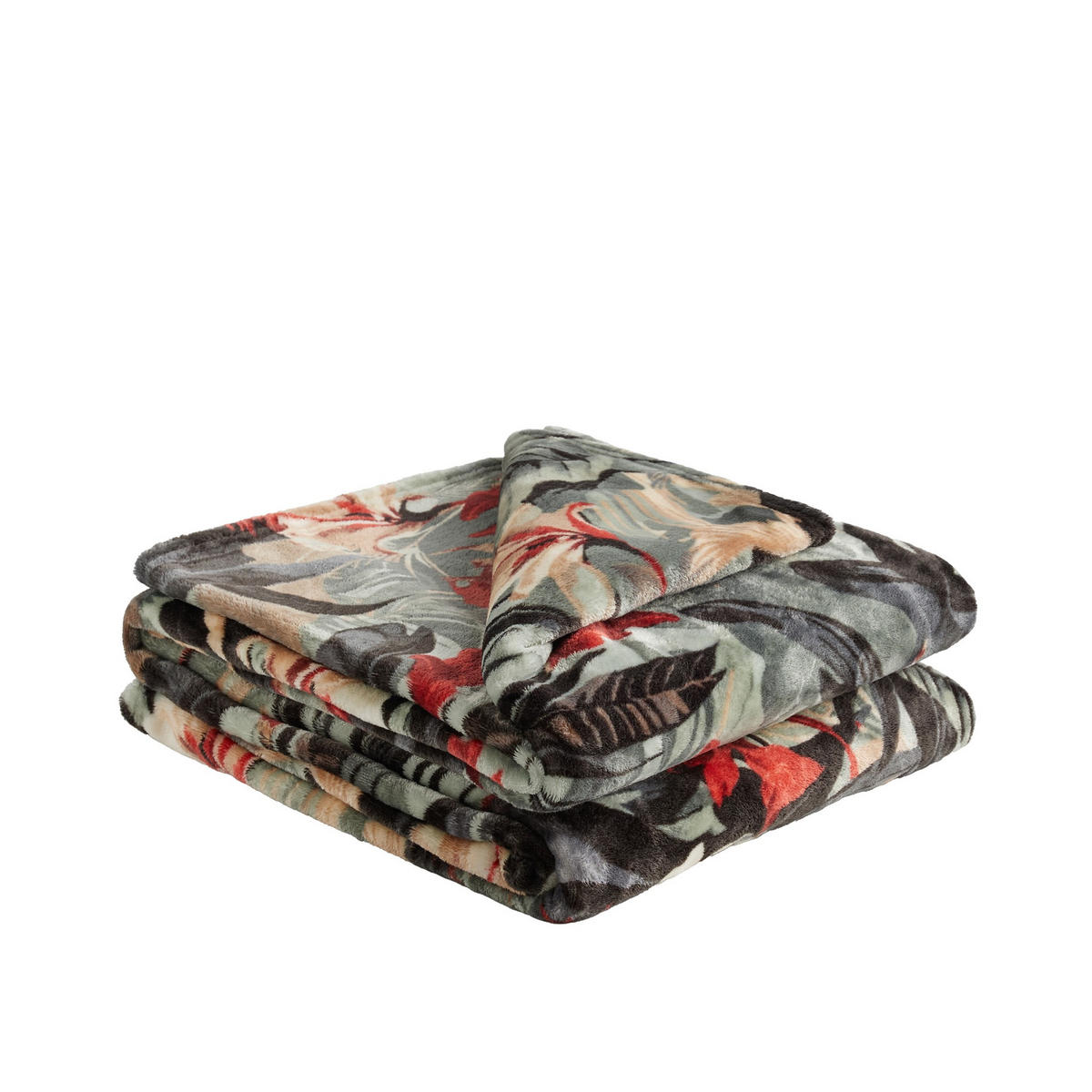 DECKE Manuca - Dunkelgrün, Textil (150/200cm) - home&you