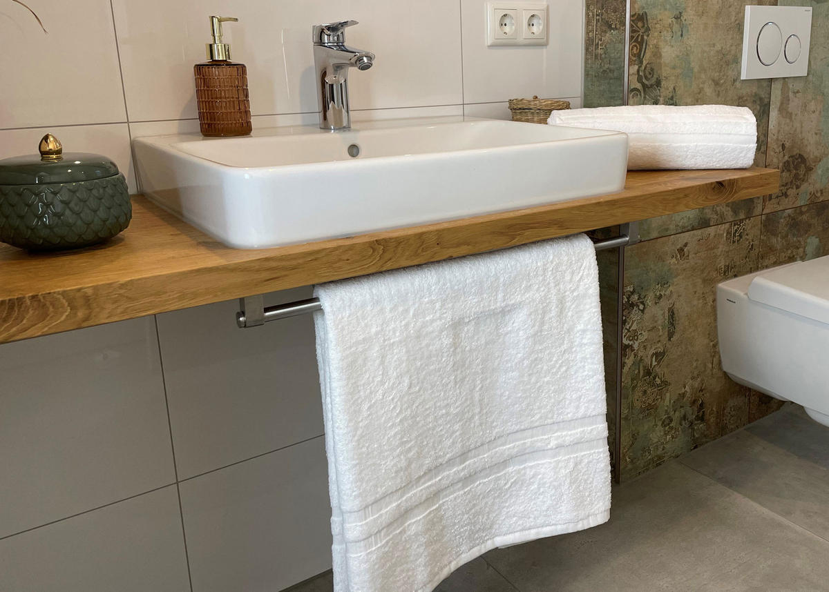 DUSCHTÜCHER, 2er-Set, 70x140 cm, 100% Baumwolle, Weiß - Weiß, Textil (70/140cm) - Zollner