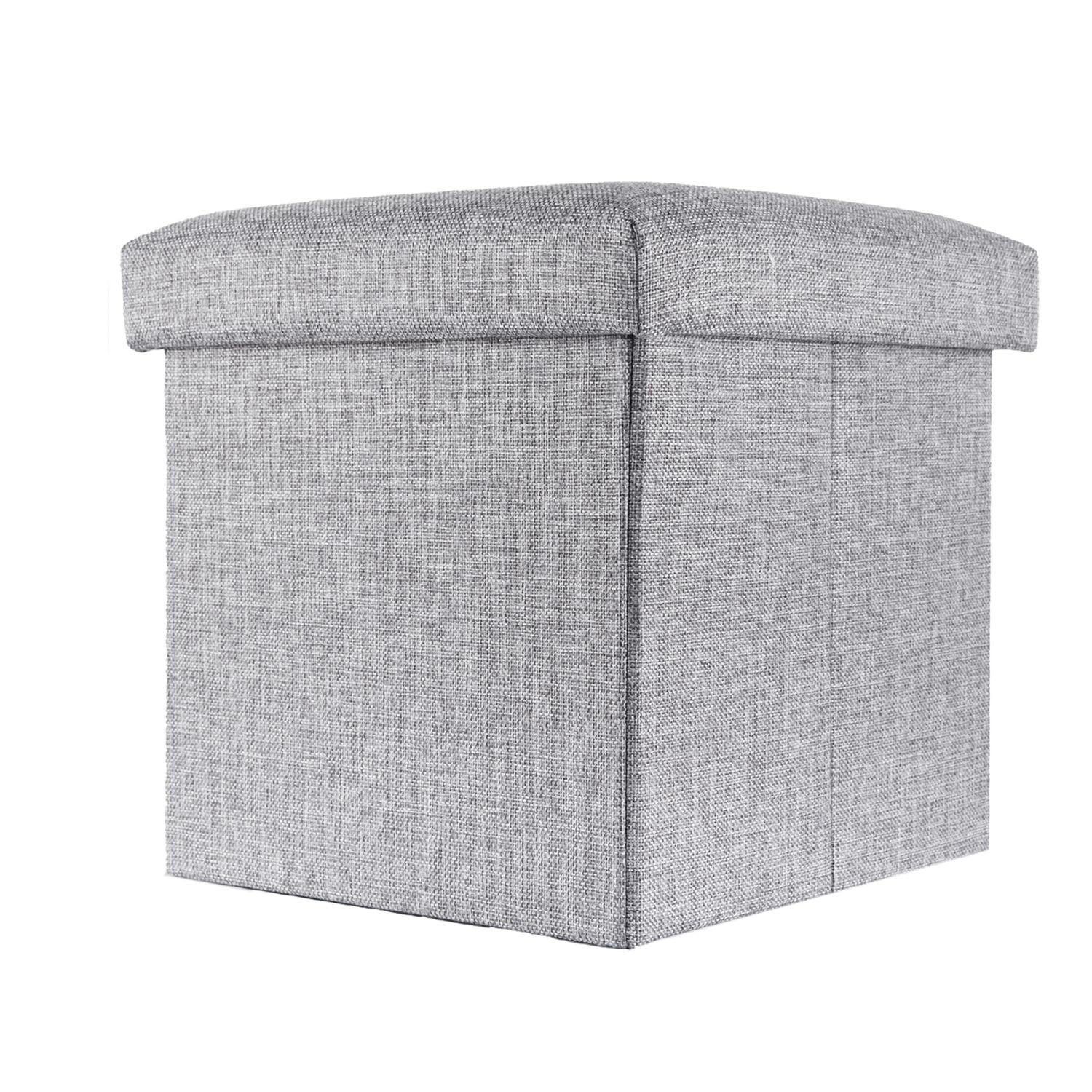 Intirilife Sitzwürfel Grau 30x30x30 cm