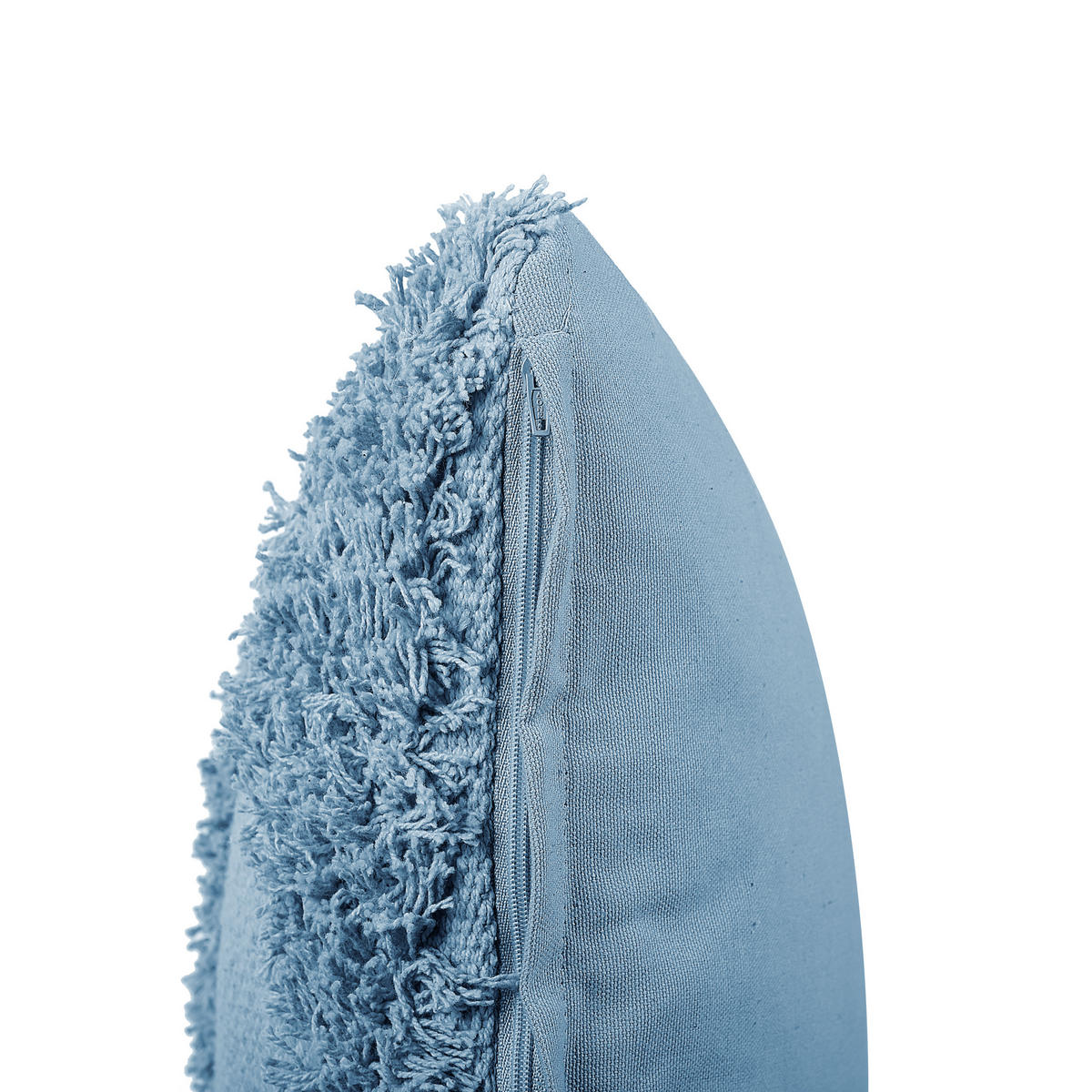 DEKOKISSEN 2er-Set Blau 45/45 cm Rhoeo - Blau, Naturmaterialien/Textil (45/45cm) - Beliani