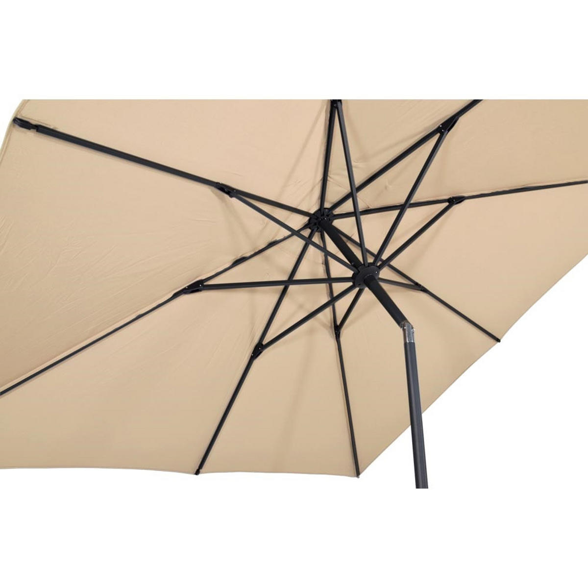 SONNENSCHIRM ZUM AUFKLAPPEN Libra - Beige - 250/250/ cm - Beige, Textil (250/250cm) - Lesli Living