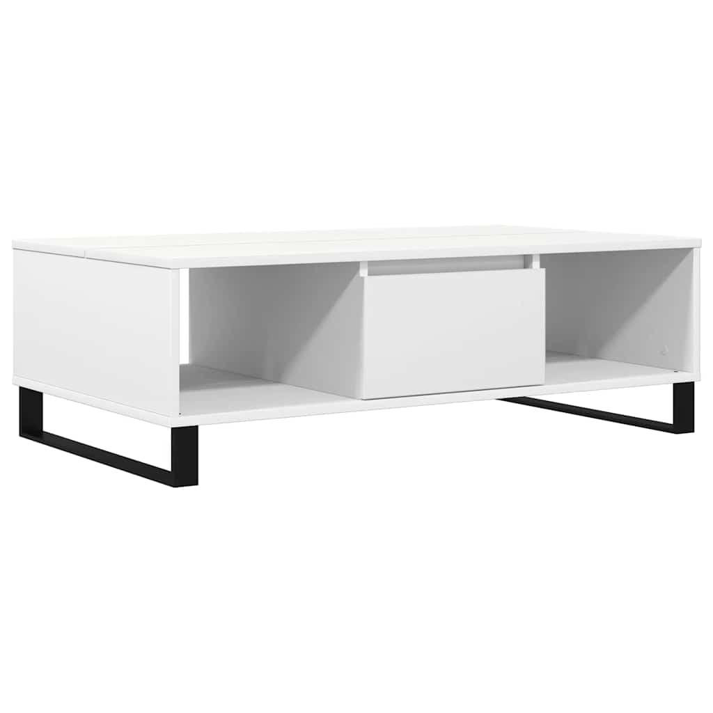 COUCHTISCH Weiß 104x60x35 cm Holzwerkstoff - Weiß, Holzwerkstoff (104/60/35cm) - furnicato