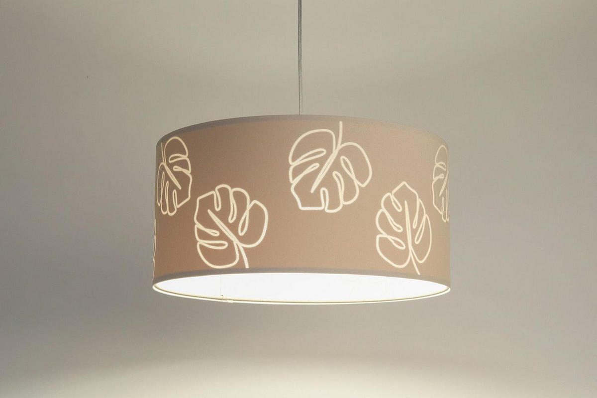 HÄNGELEUCHTE Beige 50/95 cm - Beige, Kunststoff (25/0.6/95cm) - ONZENO